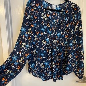 Gap- floral blouse. Size Small.